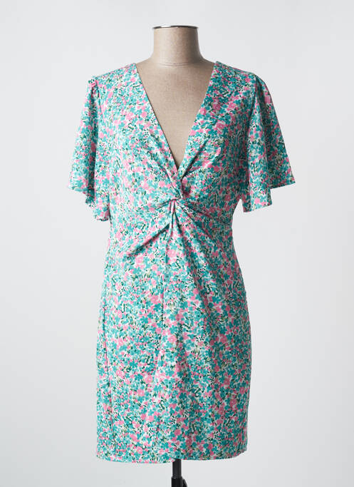 Robe mi-longue vert GRACIELA pour femme