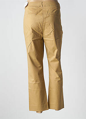 Pantalon 7/8 taille haute taille haute marron CINDY.H femme