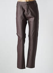 Pantalon slim marron ROSE PLAYER pour femme seconde vue