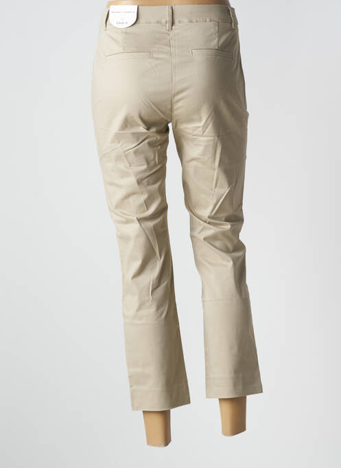 Pantalon 7/8 taille haute taille haute beige CINDY.H femme