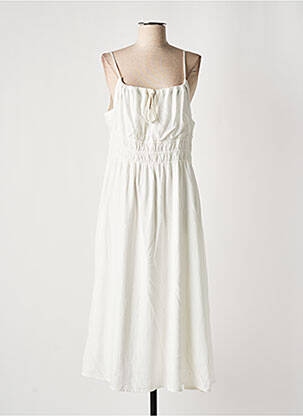 Robe longue manches bretelles ajustables fines bretelles blanc WRANGLER femme