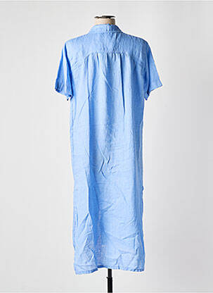 Robe mi-longue manches courtes manches courtes bleu INDI & COLD femme