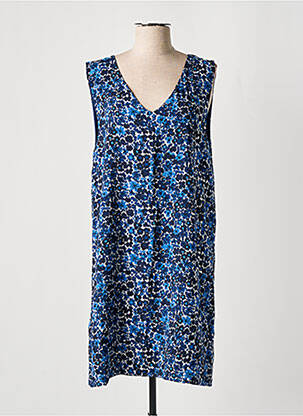 Robe mi-longue imprimé fleurs sans manche bleu MOLLY BRACKEN femme