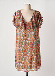 Robe courte manches courtes manches courtes orange MOLLY BRACKEN femme