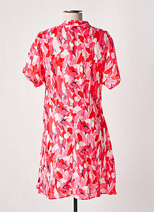 Robe courte coupe fluide manches courtes rose MOLLY BRACKEN femme