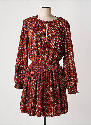 Robe courte manches longues manches longues marron PEPE JEANS femme