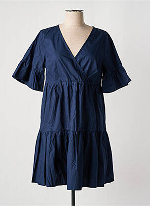 Robe courte manches courtes manches courtes bleu MOLLY BRACKEN femme