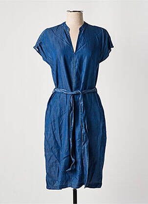 Robe mi-longue bleu LA FEE MARABOUTEE pour femme