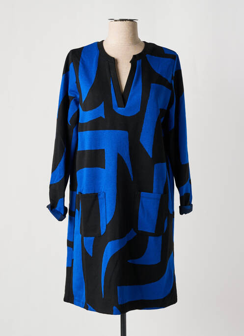 Robe courte bleu LA FEE MARABOUTEE pour femme