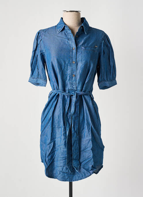Robe courte bleu PEPE JEANS pour femme