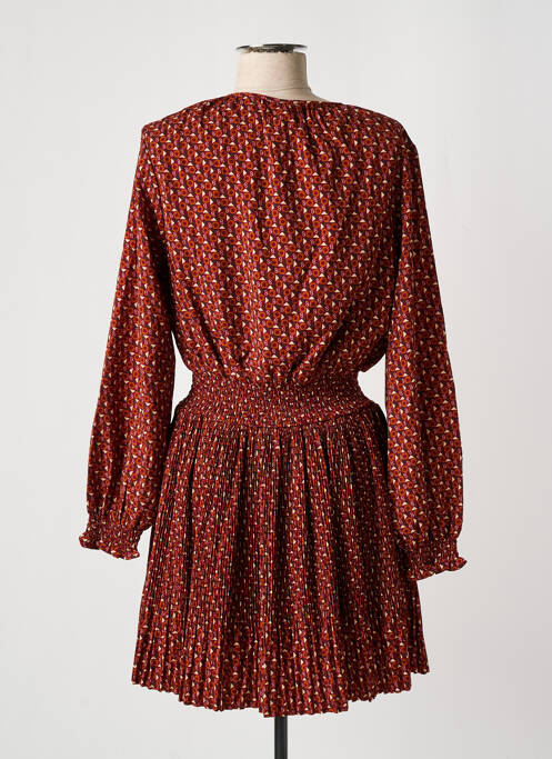 Robe courte marron PEPE JEANS pour femme