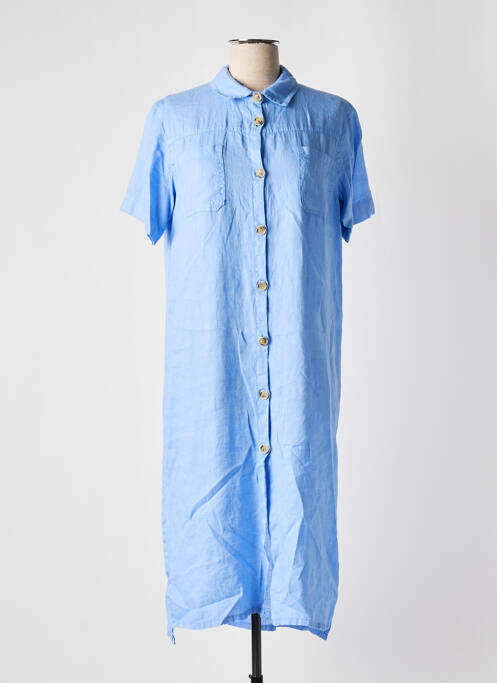 Robe mi-longue bleu INDI & COLD pour femme