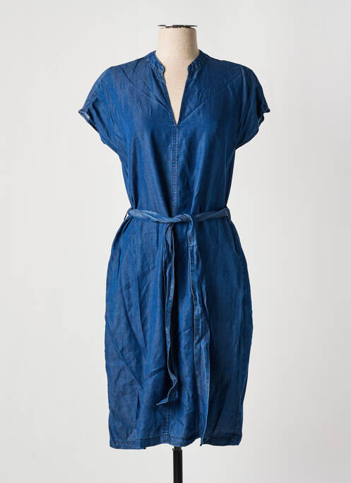 Robe mi-longue bleu LA FEE MARABOUTEE pour femme