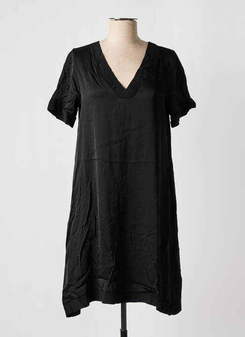 Robe mi-longue noir PAKO LITTO pour femme