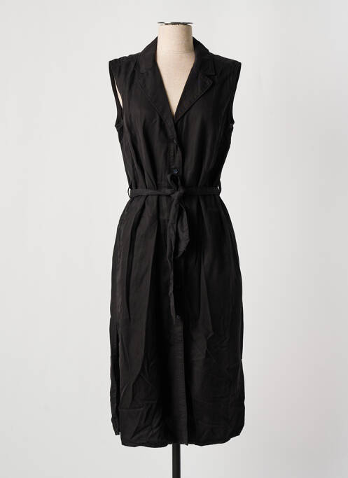 Robe mi-longue noir PEPE JEANS pour femme