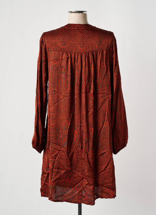 Robe mi-longue orange PAKO LITTO pour femme