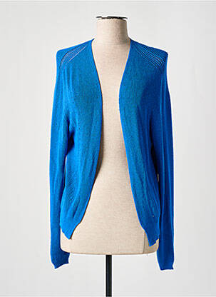 Gilet manches longues stretch bleu SIGNE NATURE femme
