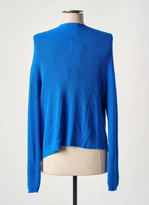 Gilet manches longues bleu SIGNE NATURE pour femme