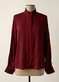 Chemisier coupe cintrée manches longues rouge MOLLY BRACKEN femme