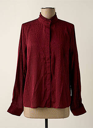 Chemisier coupe cintrée manches longues rouge MOLLY BRACKEN femme