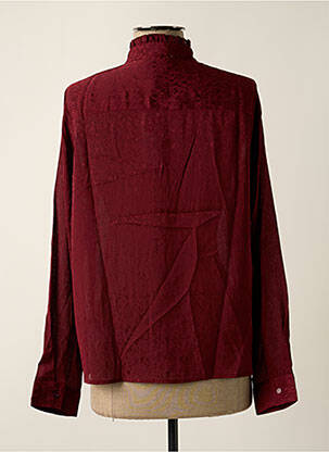 Chemisier coupe cintrée manches longues rouge MOLLY BRACKEN femme