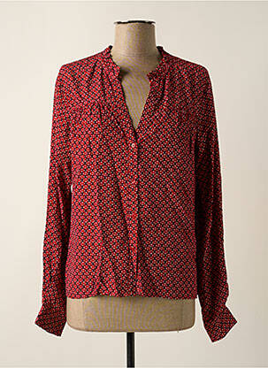 Chemisier imprimé fleurs manches longues rouge PEPE JEANS femme