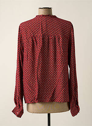 Chemisier imprimé fleurs manches longues rouge PEPE JEANS femme