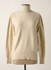 Pull col roulé beige SIGNE NATURE pour femme seconde vue