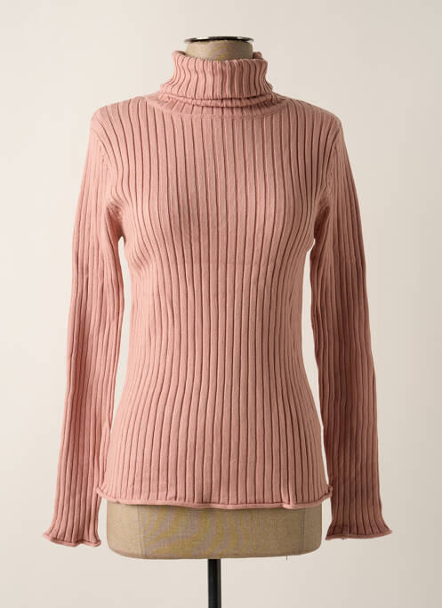 Pull col roulé rose MOLLY BRACKEN pour femme