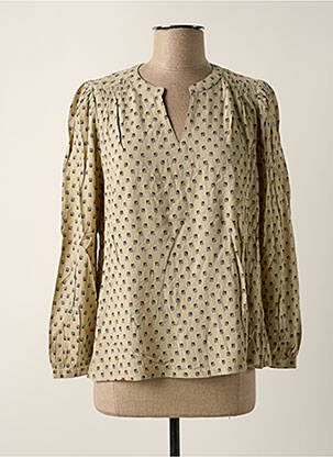 Blouse imprimé fantaisie manches longues gris INDI & COLD femme