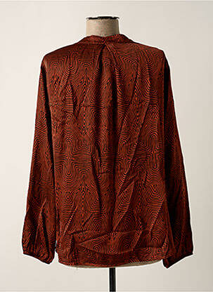 Blouse manches longues manches longues marron PAKO LITTO femme
