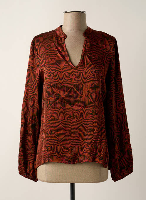 Blouse marron PAKO LITTO pour femme