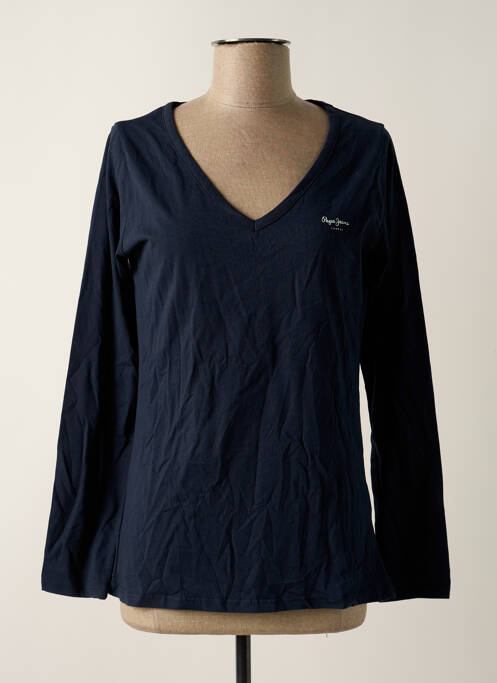 T-shirt bleu PEPE JEANS pour femme