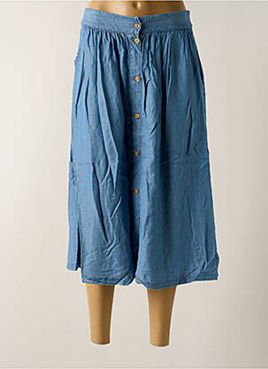 Jupe mi-longue coupe évasée bleu PEPE JEANS femme