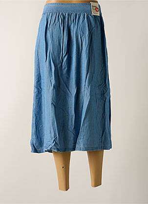 Jupe mi-longue coupe évasée bleu PEPE JEANS femme
