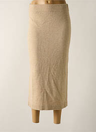 Jupe longue taille haute beige INDI & COLD femme