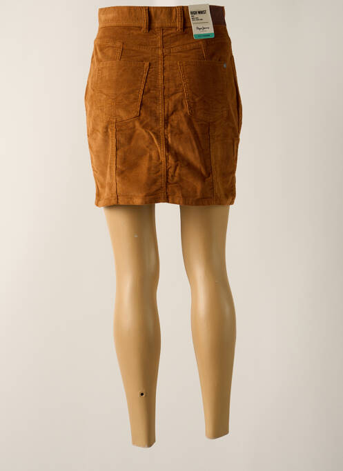 Jupe courte marron PEPE JEANS pour femme