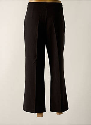 Pantalon 7/8 fermeture zippée sous rabat avec crochet noir SIGNE NATURE femme