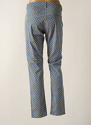 Pantalon slim poches bleu HAPPY femme