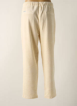 Pantalon droit taille élastique beige PEPE JEANS femme