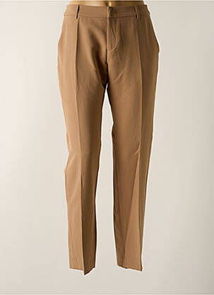 Pantalon slim taille élastique beige SIGNE NATURE femme
