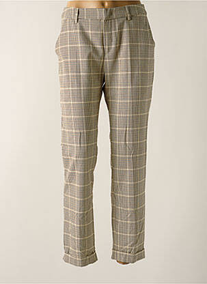 Pantalon slim taille élastique beige SIGNE NATURE femme
