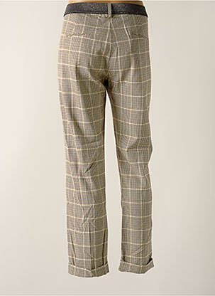 Pantalon slim taille élastique beige SIGNE NATURE femme