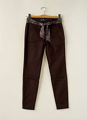 Pantalon slim poches marron FREEMAN T.PORTER femme