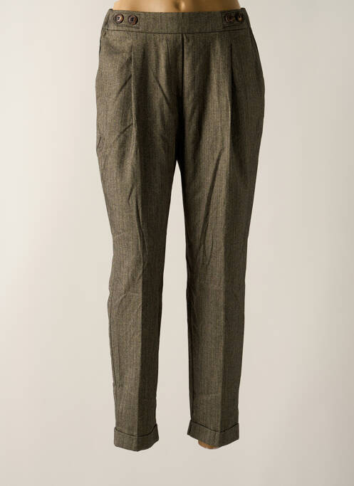 Pantalon slim taille élastique gris INDI & COLD femme