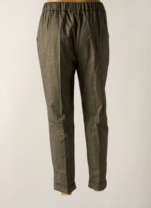 Pantalon slim taille élastique gris INDI & COLD femme
