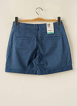 Short fermeture zippée sous rabat boutonné bleu PEPE JEANS femme