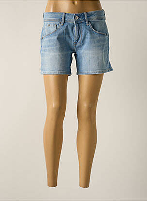 Short tissage denim bleu PEPE JEANS femme