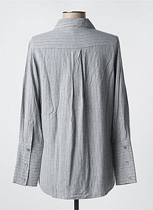 Chemisier coupe cintrée manches longues gris HANA SAN femme