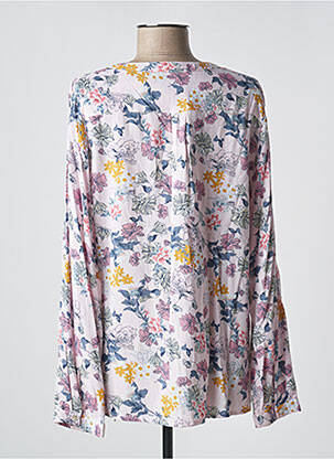 Blouse tissage popeline manches longues rose S.QUISE femme